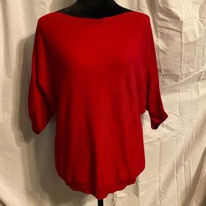 BCBG MaxAzria Sweater Lightweight Blue 3/4 Sleeve